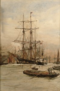 No Tamisa abaixo de Greenwich, c.1905